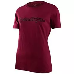 T-Shirt Signature SS maroon women's